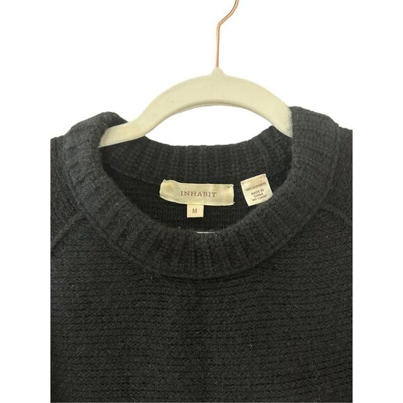 Inhabit Knitted Pullover 100% Cashmere Sweater Women's Black Size Medium - Picture 3 of 5